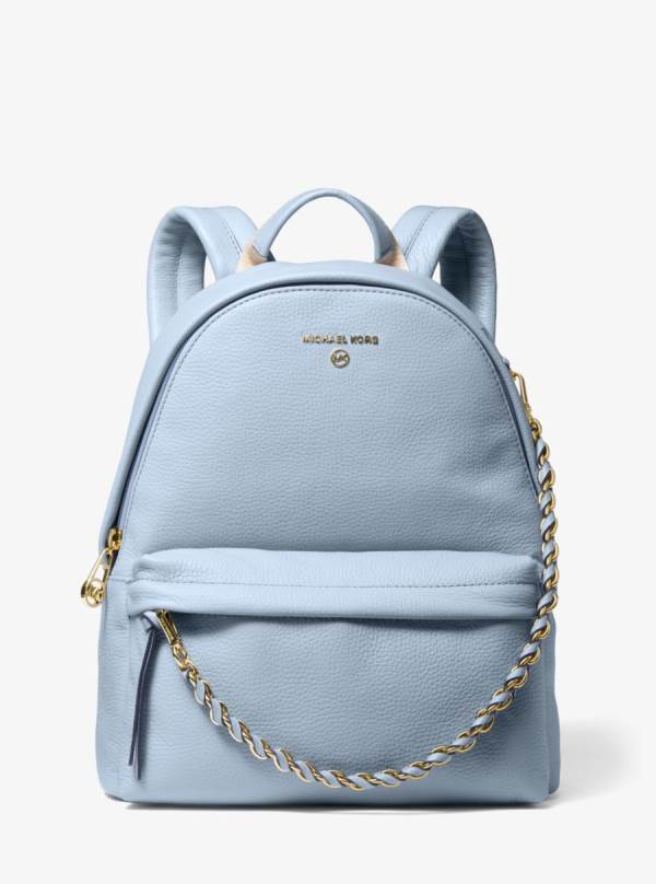 Damske Batohy Michael Kors Slater Medium Pebbled Leather Modre - Kabelky Michael Kors Levně | YHVQL-2067